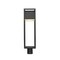Z-Lite Barwick 1 Light Outdoor Post Mount Fixture, Black & Etched 585PHBR-BK-LED - alternate 2